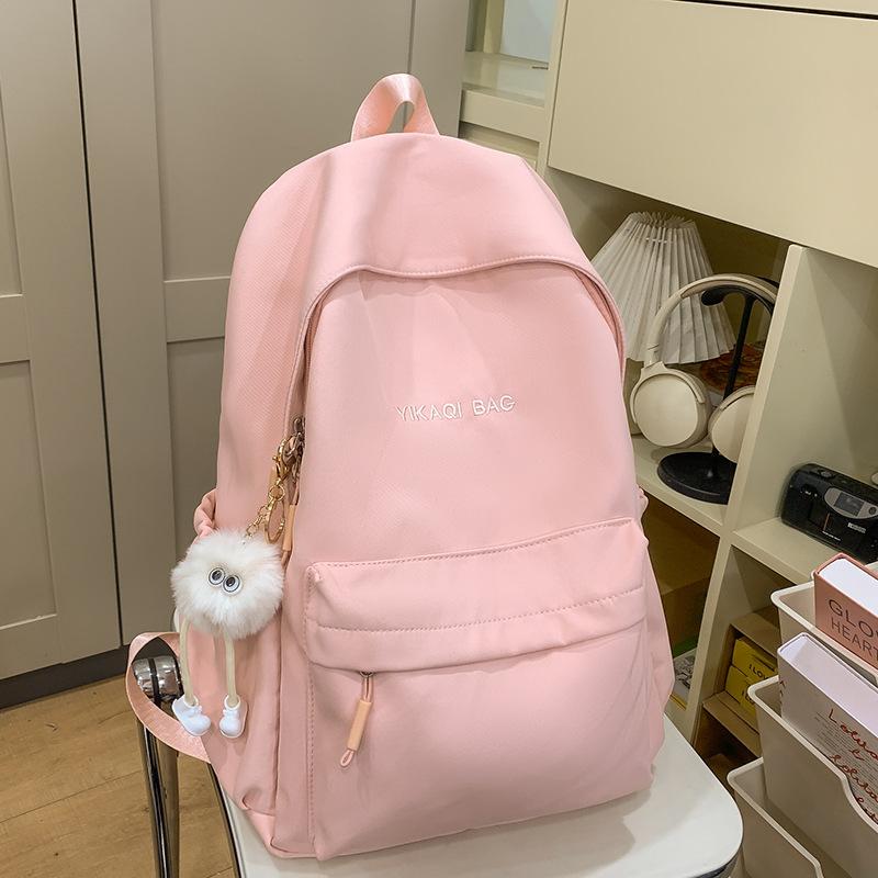 New Elementary School Student Schoolbag for Girls Junior High School Students with High Looks Letter Backpack