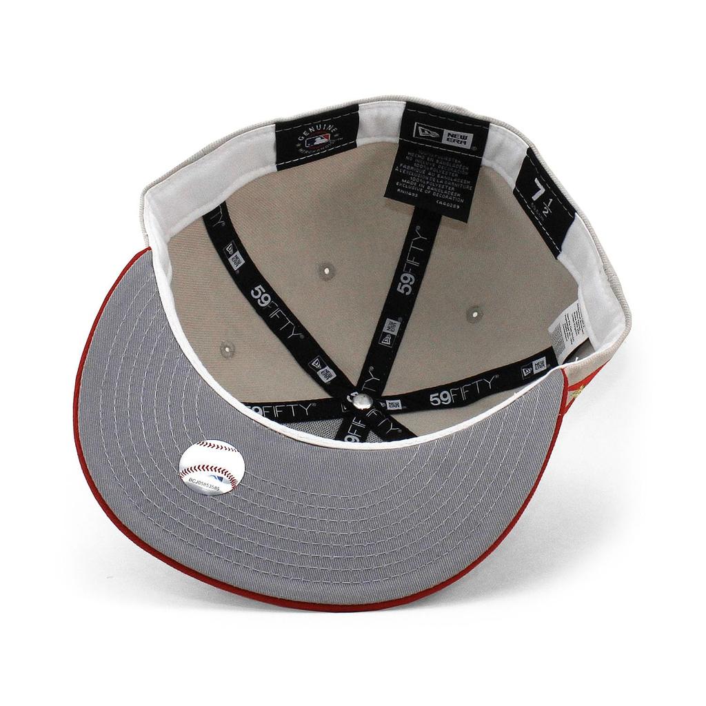 [New Era] Trendy color brim cap 59FIFTY Minnesota Twins MLB GREY BOTTOM FITTED CAP STONE MINNESOTA TWINS 5950 hat color bottom Sz 7-14 [Used]