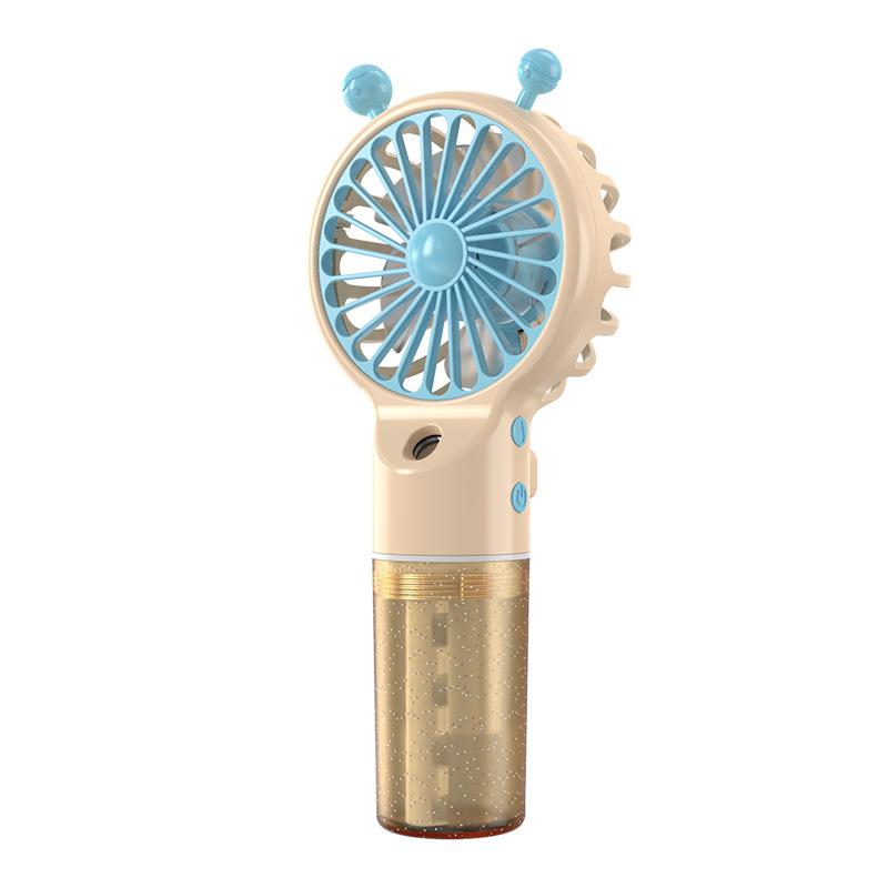 New Handheld Misting Fan Mini-sized Portable Rechargeable High-wind Low Noise 4-speed Outdoor Electric Fancross-border Gift