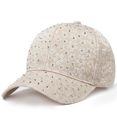 Berretto da baseball estivo da donna con strass, cappelli ricamati con fiori, snapback da donna, cappello da sole firmato alla moda, berretti hip hop Y2k