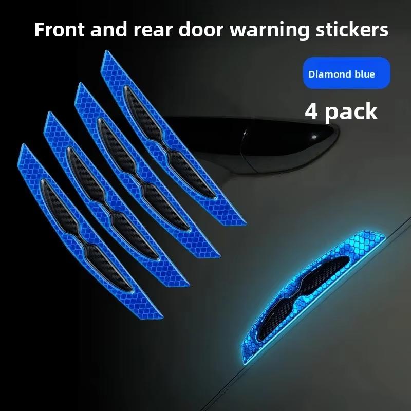 Reflective Car Sticker for Bumper Door Wheel Brow Anti-scratch Protective Stickers Car Body Anti-collision Night Warning Sticker