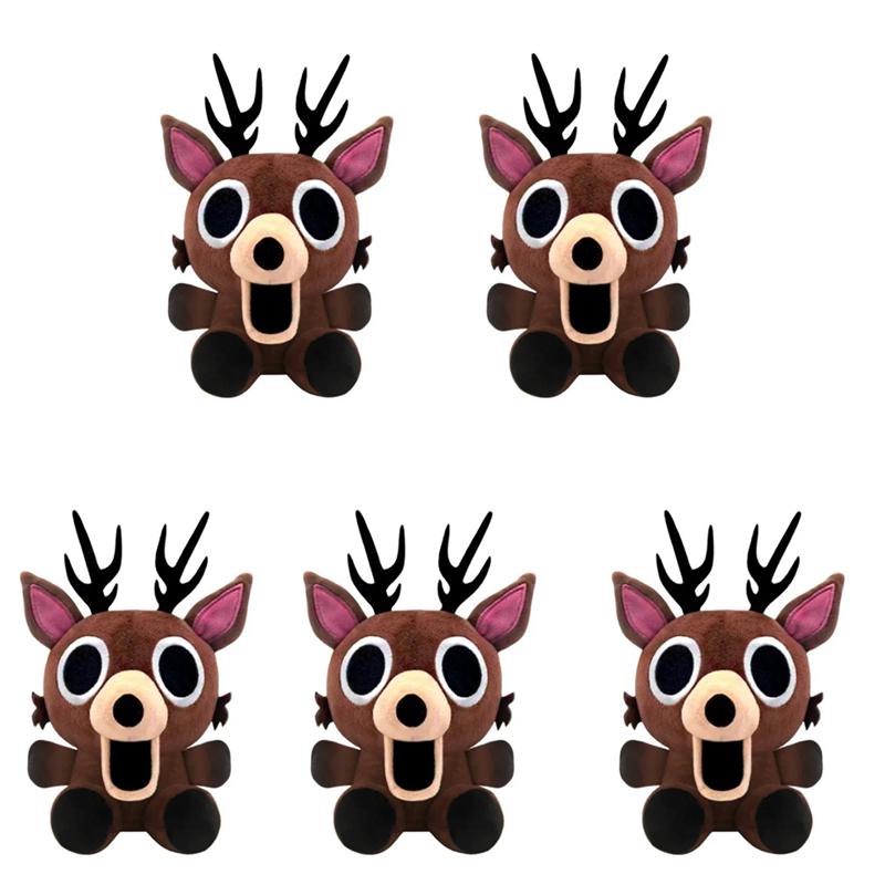 Nuevo 99 Noches En El Bosque Peluche Juego Merchandising Marrón De Pie Y Sentado Alce Ciervo Búho Blanco Muñeco Relleno Cojín Para Regalos Infantiles