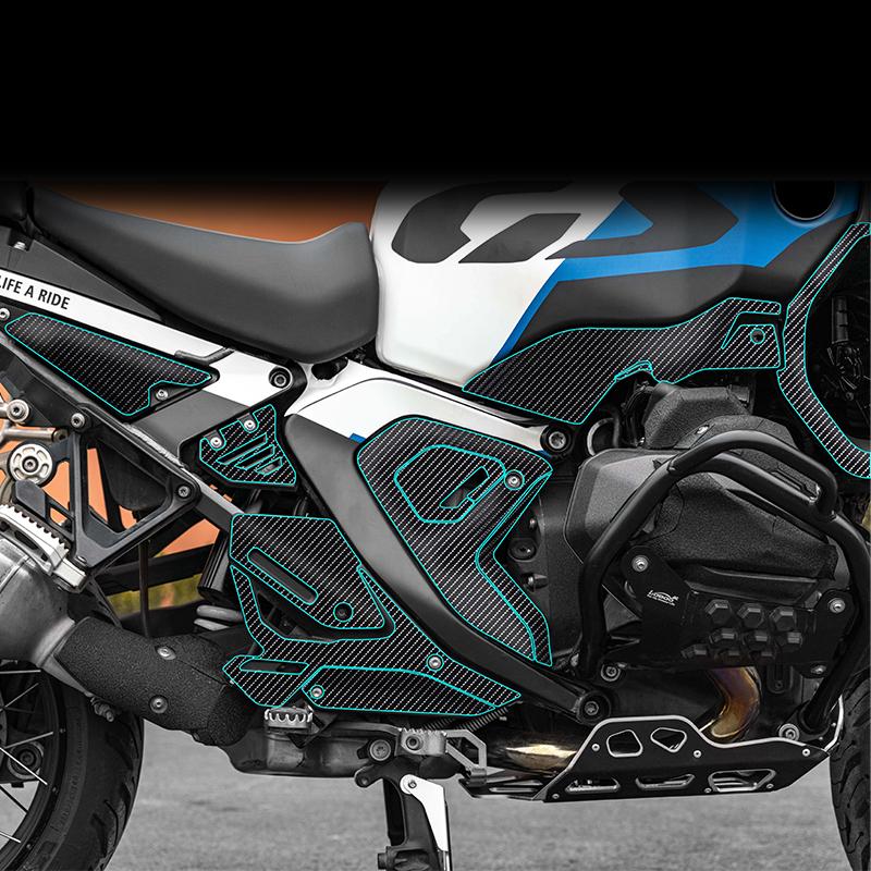 For 2025 BMW R 1300 GS ADV Thick Armor Film Tank Pad Full Body Decal Set - Anti-Scratch Shockproof Styling Motorcycle Accessorie