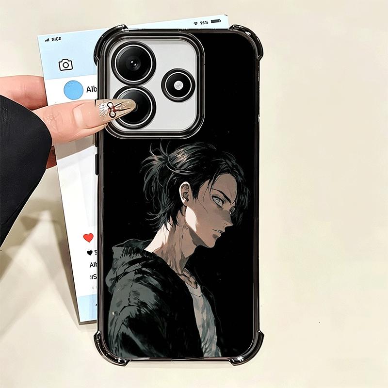 A-Attack On T-Titan Eren Yeager Beschichtete Handyhülle Für Xiaomi Poco X5 X6 X7 X8 Pro Max F8 Ultra F7 M8 M7 M5S Redmi 15C 15 14C 13