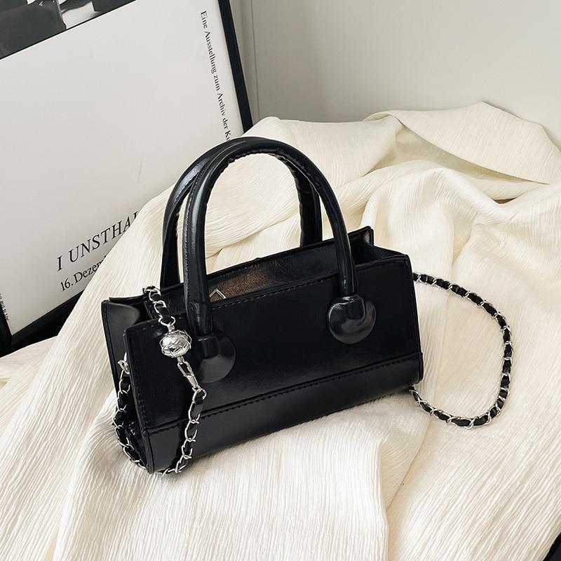 Shoulder Bag Women's High-end Chain Box Portable Small Square Bag New Fashionable Versatile Shoulder Oblique Span Bag