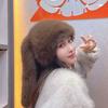 Winter long-eared cute rabbit ears fluffy fluffy hat versatile ear protection headgear thickened warm imitation leather