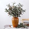 4 Gabeln Simulation Olivenzweig Künstliche Pflanzen Für Café Hochzeit Zuhause Blumenarrangement Dekoration Fotografie Requisiten