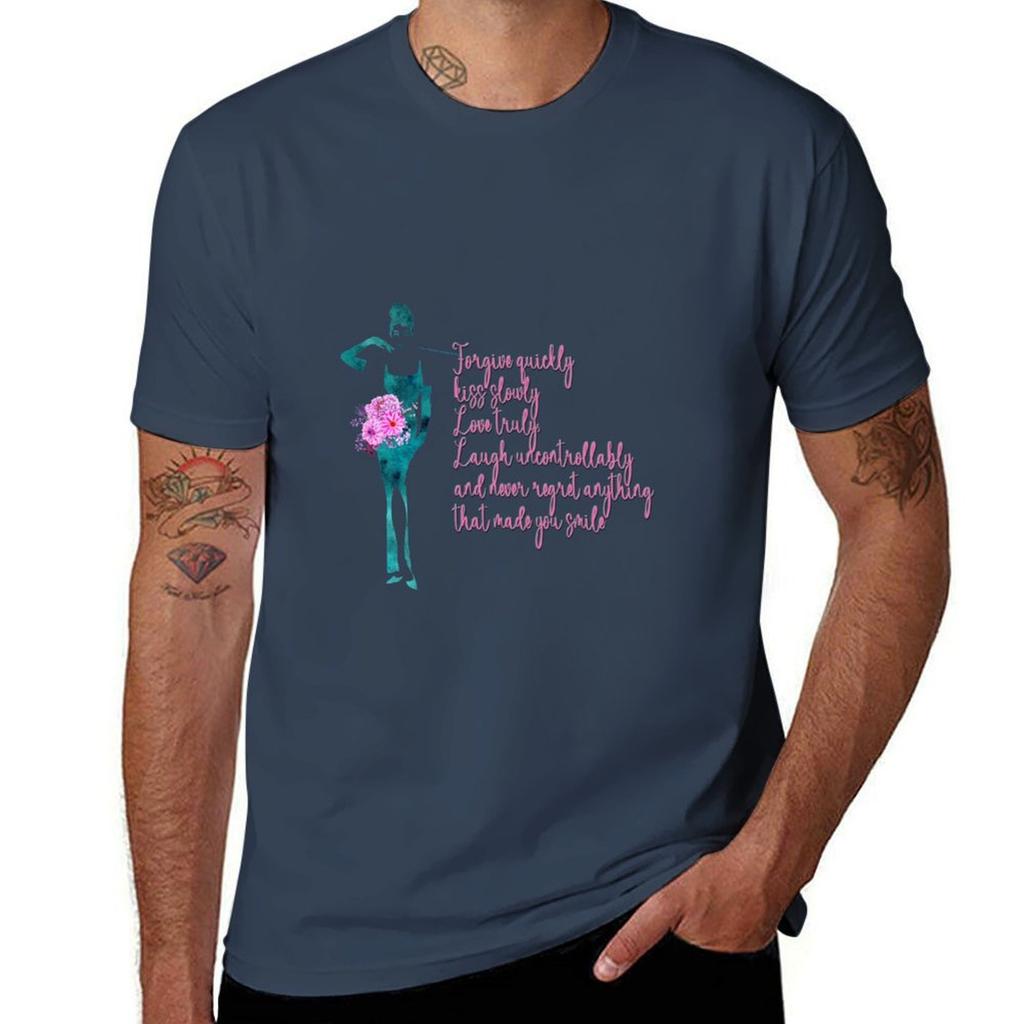 Audrey Hepburn Quote Tshirt Thanksgiving Casual Tee