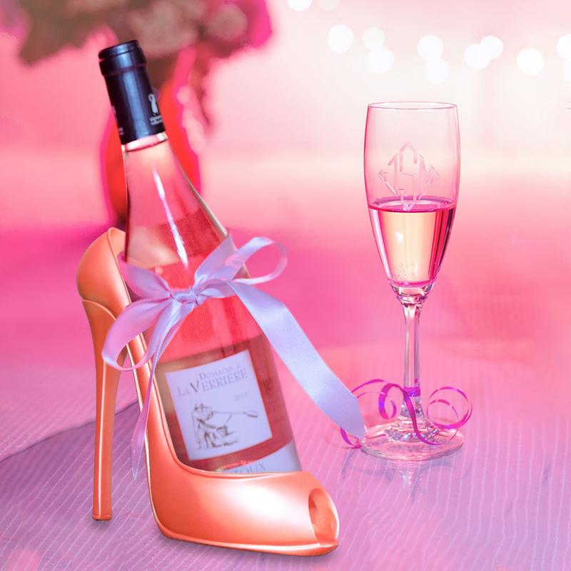 High Heel Shoe Wine Bottle Holder Stylish Wine Rack Basket Accessories High-Heel Statue Sculptures Gifts Basket Home Decor