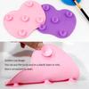 Scrubbing Pad Cosmetic Brush Cleaning Pad Silicone With Suction Cup Apple Cleaner Cleaning Scrubbing Pad Beauty Supplies