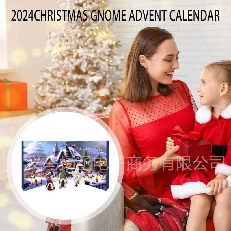 Christmas Gnome Advent Calendar 2026 Blind Box Toy Adults PVC Figurine Countdown Set With 1/2/3 Mini Gnomes