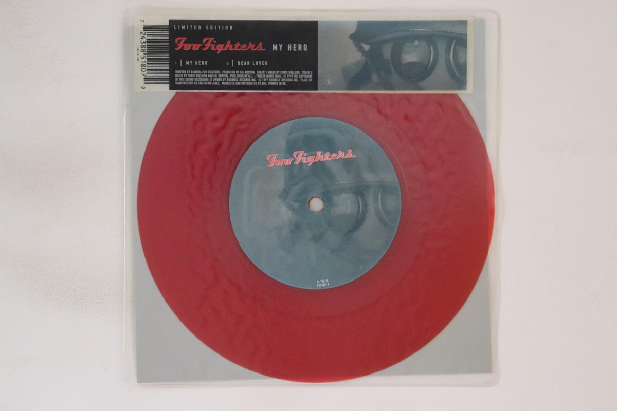 

7inch Record FOO FIGHTERS My Hero Dear Lover CL796 ROSWEL 1998 UK Rock Used