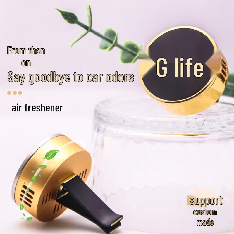 High-End Zinc Alloy Car Vent Aromatherapy Perfume - Life Motto Series