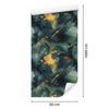 Wallpaper Ink Turquoise, Sea Green and Gold 50x1000