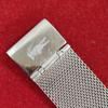 Used no430 LACOSTE Lacoste watch black dial mesh belt date display