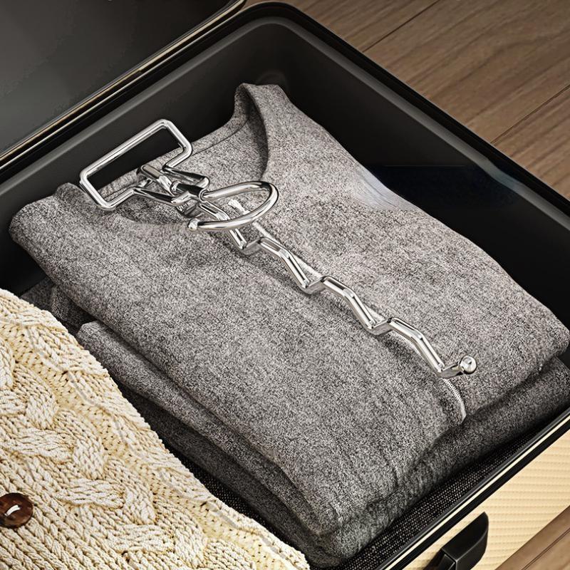 Kleiderständer aus Edelstahl Einzelstangenstil Multifunktionaler Kleiderbügel Reise Hotel Trockenständer Essentielle Reisen