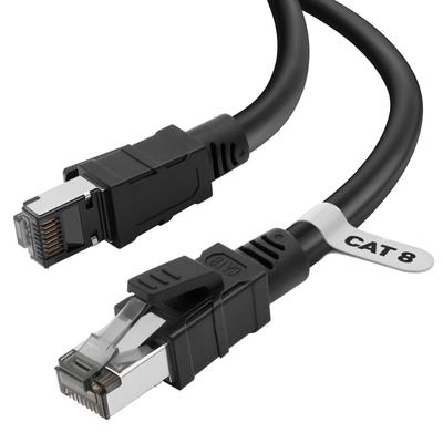 LAN-Kabel 2 m CAT8 Soohut LAN-Kabel Kategorie 8 Hochgeschwindigkeits-CAT8-kompatibles Ethernet-Kabel Abschirmung Modem-Router Unternehmensnutzung LAN-Kabel Heimgebrauch Kompatibel