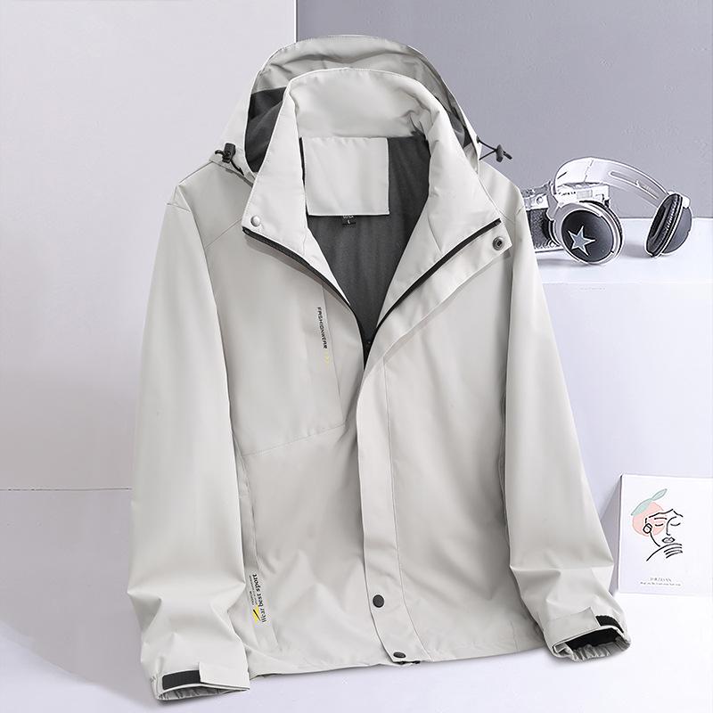 Men's Trendy Versatile Hooded Windbreaker for Outdoor Work and Sports