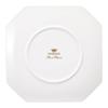 NARUMI WAKU WHITE Plate, 23cm, White, Simple and Stylish, Lunch Plate, Single Plate, Octagonal Plate, Microwaveable, Dishwasher Safe, 52100-5867