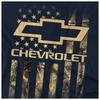 Chevrolet Mens Flag Camo Long-Sleeved T-Shirt