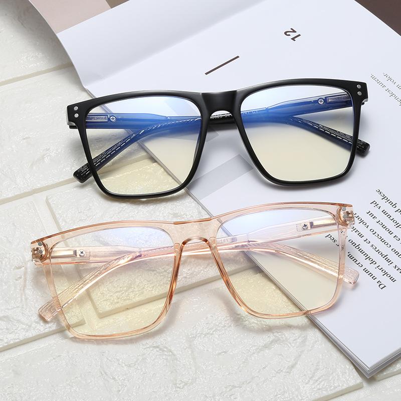 Anti-Blue Light Glasses High Quality Square Eyewear Women Men Leisure Eyeglasses Blue Light Blocking Man Lady Computer Eyeglas