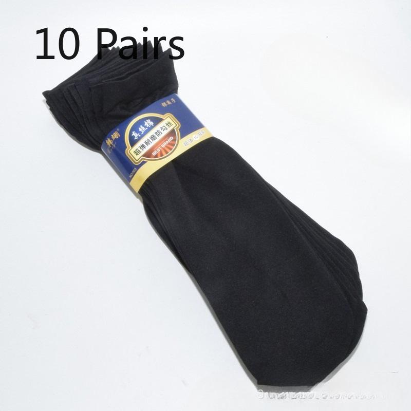 10 Pairs of Summer Lightweight Breathable Men's Stockings, Mid-calf Length Silk Spring/summer Cotton Durable Men's Socks