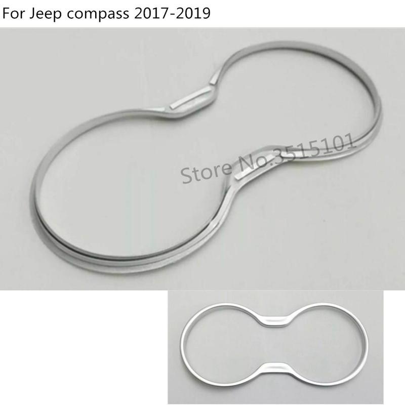 For Jeep Compass 2017 2018     Cover Stick Inner Middle Shift Stall Paddle Cup Lamp Trim Armrest Handrail Hoods