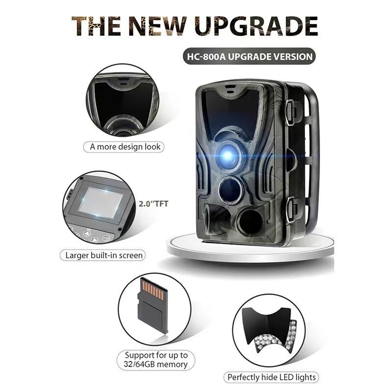 HC-801A Trail Camera, 36MP, 4K Video, IP65 Waterproof, 120° Angle