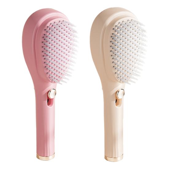 Retractable Hair Brush Double-sided Self-Cleaning Scalp Massage Anti-static Air Cushion Comb Portable Men Women Hair Detangling Styling Brush