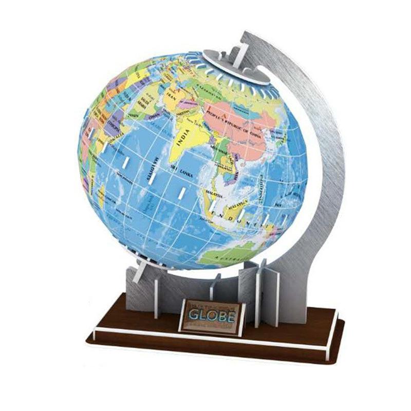 3D Three-dimensional Jigsaw Puzzle Globe Eight Planets Childrens Educational Diy Handmade Assembled Toys Gift