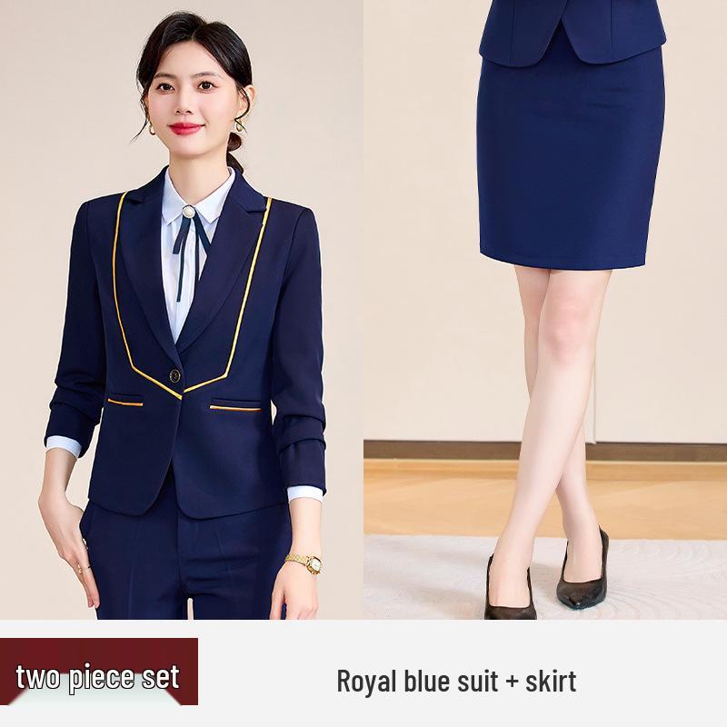 Spring 2024 Women's Professional Suit: Elegant Work Uniform for Jewelry Stores & Beauty Salons