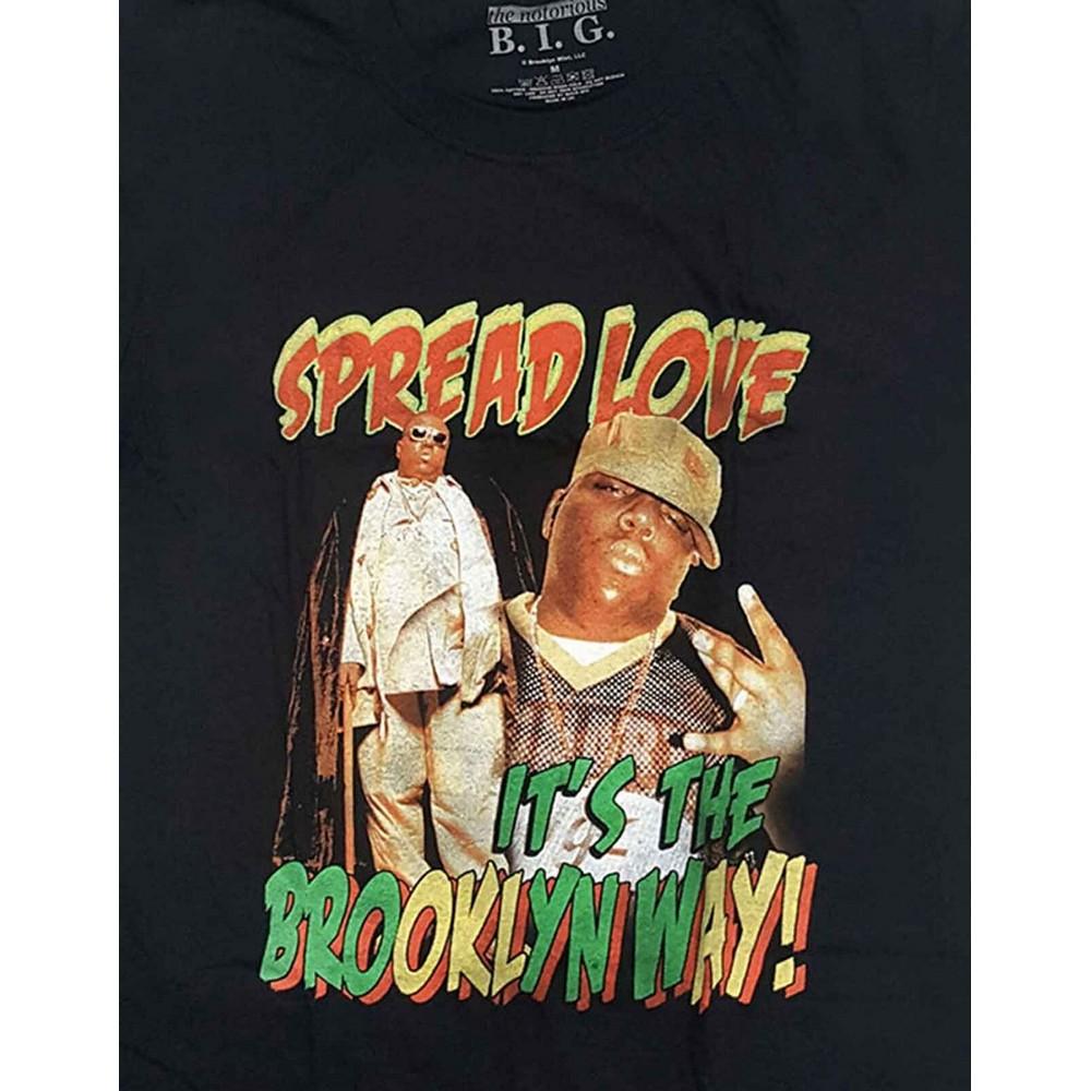 Biggie Smalls Unisex Erwachsenen Spread Love ItÂ´s The Brooklyn Way T-Shirt