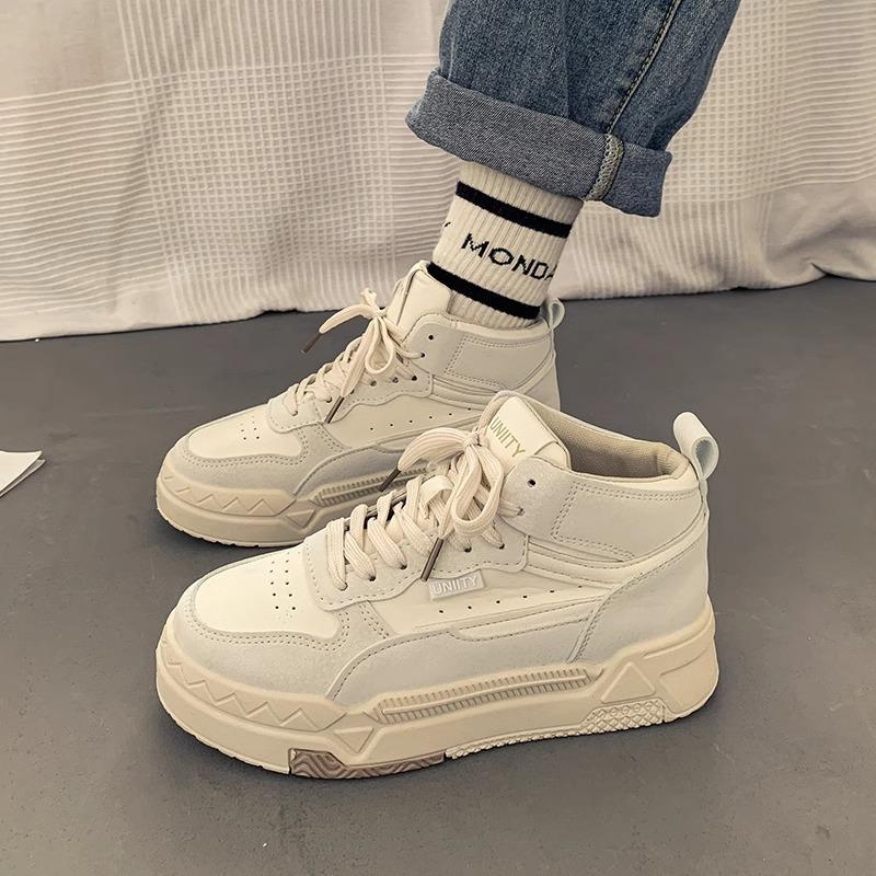 High-top shoes women's 2025 new spring niche shoes casual shoes versatile board shoes 2025 new versatile board shoes