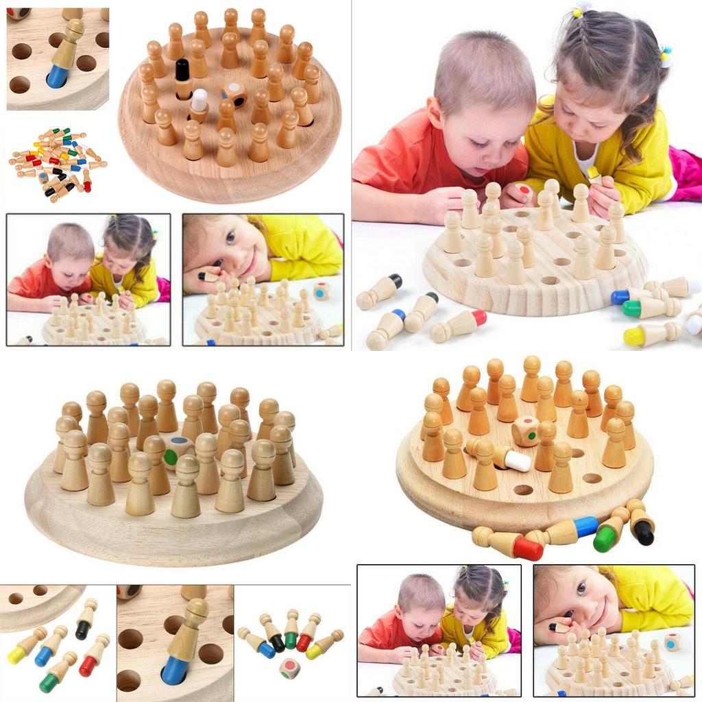 Pädagogisches Holz-Gedächtnis-Memory-Schachspiel verbessert die Gedächtnisfähigkeiten von Kindern