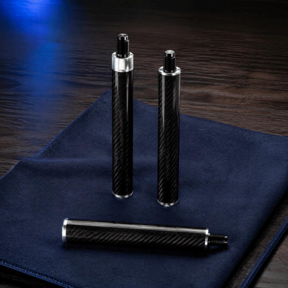 8 Inch Length Pool Cue Extension Carbon Fiber Material Pool Stick Extension For Billiard Play