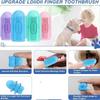 4pcs/set Silicone Pet Finger Cots Bite Resistant Colorful Dog Finger Toothbrush Comfortable Soft Pet Toothbrushes