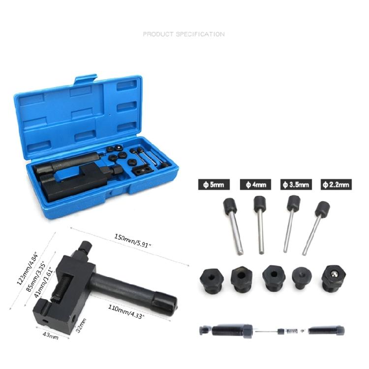 Motorcycles Bike Chain Cutter Breaker Splitter Riveting Tool Rivet Repair Set