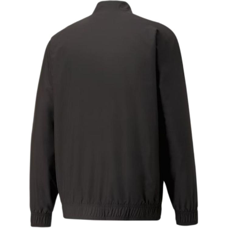 Puma Colorblock Logo Print Zip Jacket Men Outerwear Black 769276-01