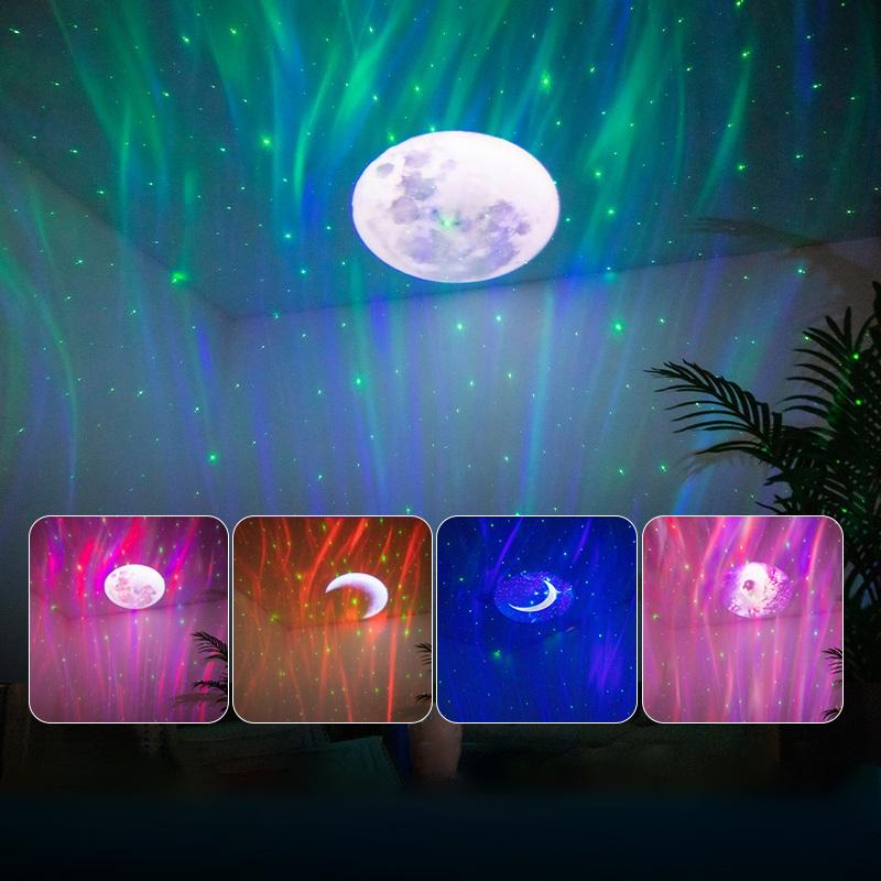LED Polar Light Projection Lamp 3000 mAh For Living Room Bedroom Party Children's Room Starry Night Projection Children's Gift