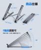 Foldable Laptop Stand with 7 Adjustable Angle Ergonomic and Fits Inch Aluminum Alloy Improves Relieves Back Pain and Perfect for and Compatible with