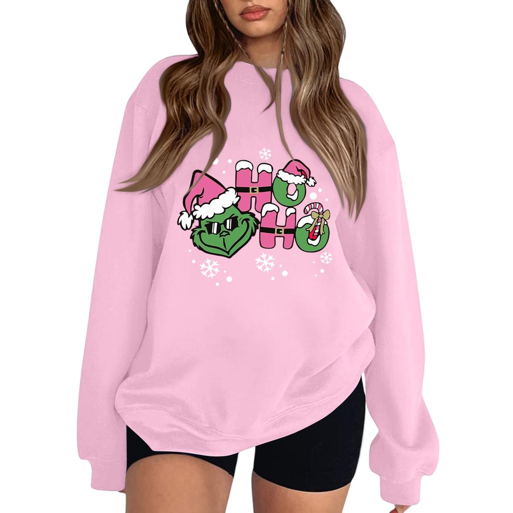 Crewneck Sweatshirt For Women Fall Graphic Sweatshirts Vacation Long Sleeve Drop Shoulder Pullover