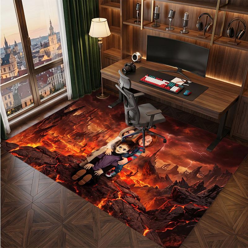 Child's Play Chucky Tiffany Rug Soft Thick Non Slip Floor Carpet for Bedroom Living Room Home Decor