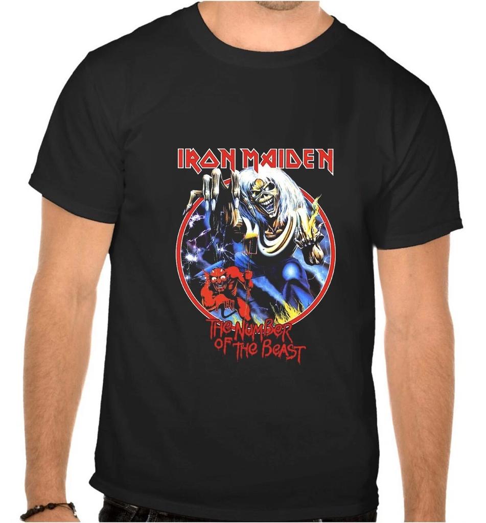 IRON MAIDEN Rock Music Black T-SHIRT -1084-