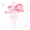 Jucarie Plus Unicorn 66cm Plush Toy Soft Stuffed Animal Multicolor for Kids Adults Gift