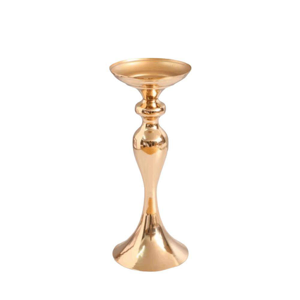 32/38/50cm Candlelight Plated Finish Flower Vase Base Elegant Candle Holder  Home Wedding Decor