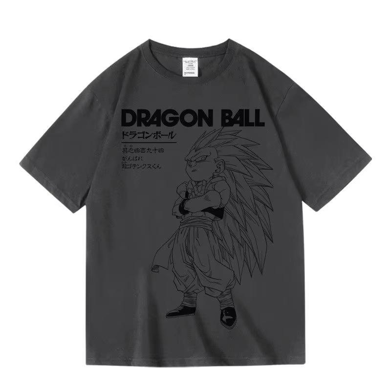 Dragon Ball Anime Tenx Japanese Dragon Ball Cartoon Anime Retro Vintage Cotton Short Half Sleeve T-shirt for Unisex and Women