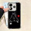 Französische Bulldogge Schwarz Design Beschichtung Handyhülle Für Xiaomi Redmi Note 14 15 Pro Plus 13 12 11 11S 11T 10 9S 9 5G Sturzfest Airaba