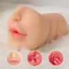 Realistic Oral 3D Deep Throat with Tongue Teeth Artificial Vagina Male Masturbator Realistic Pussy Oral Sex Toys for Men