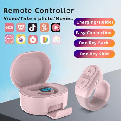 Remote Control Page Turner Wireless Bluetooth Mobile Selfie Camera Shutter Auto Clicker Mobile Phone Screen Tapper For Tiktok