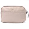 Textured Women's Bag Made of Genuine Leather Vintage 22660 White